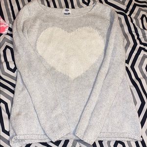 Old navy heart sweater